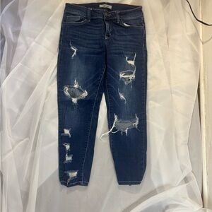 Distressed Blue Women's Jeans